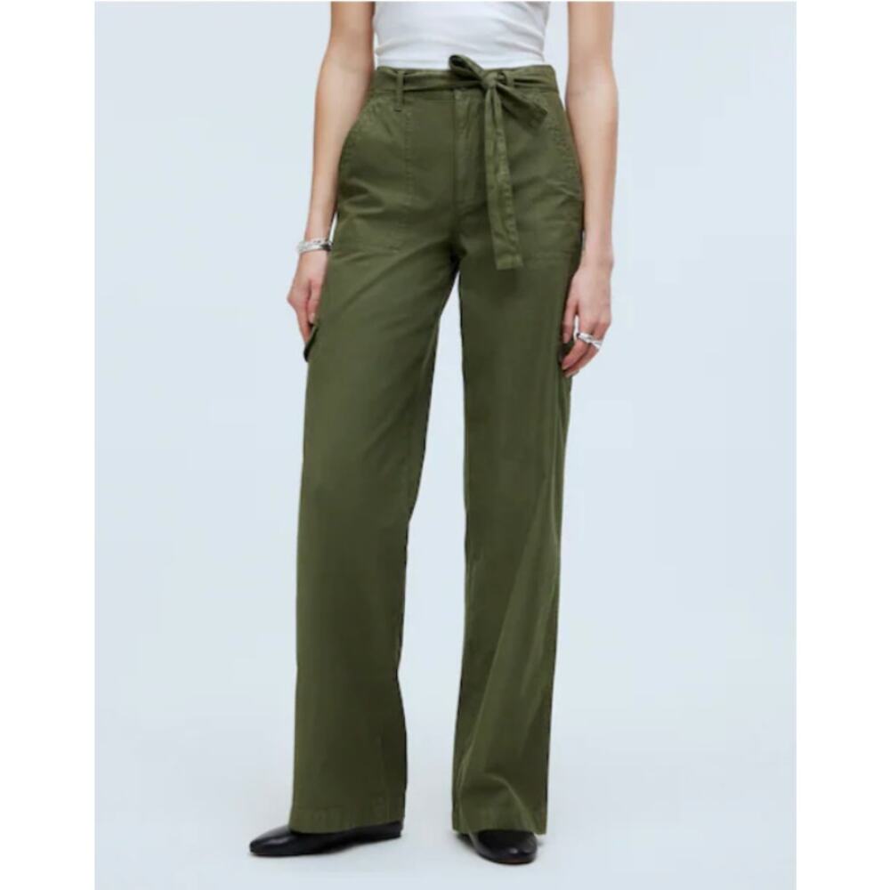 Griff Superwide-Leg Cargo Pants in Garment Dye